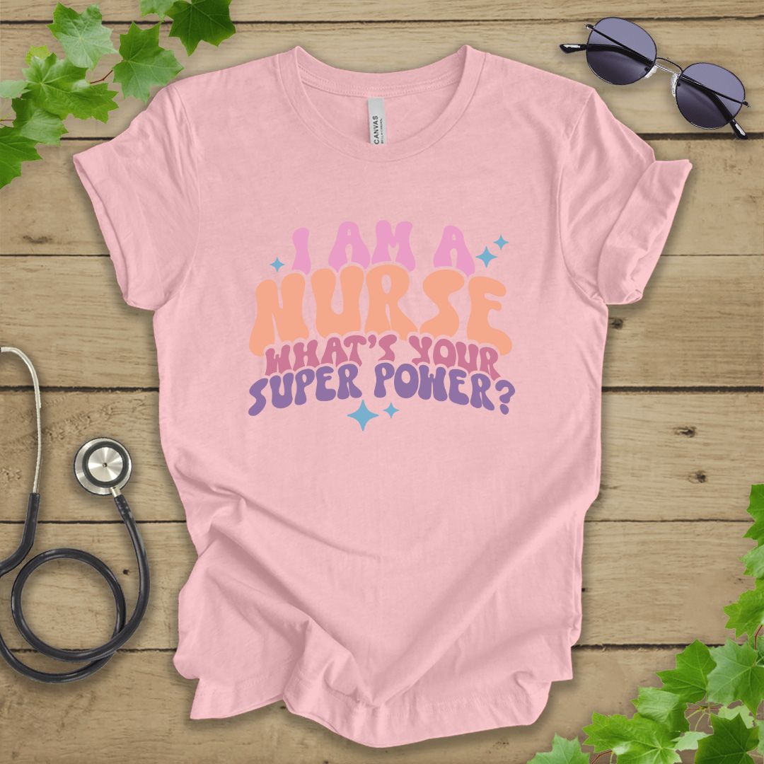 Retro Nurse Superpower T-shirt