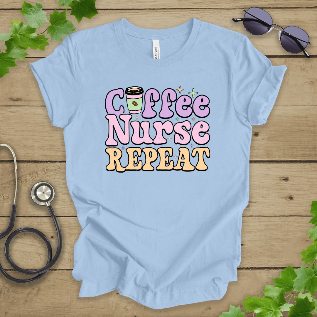 Coffee Nurse Repeat T-shirt