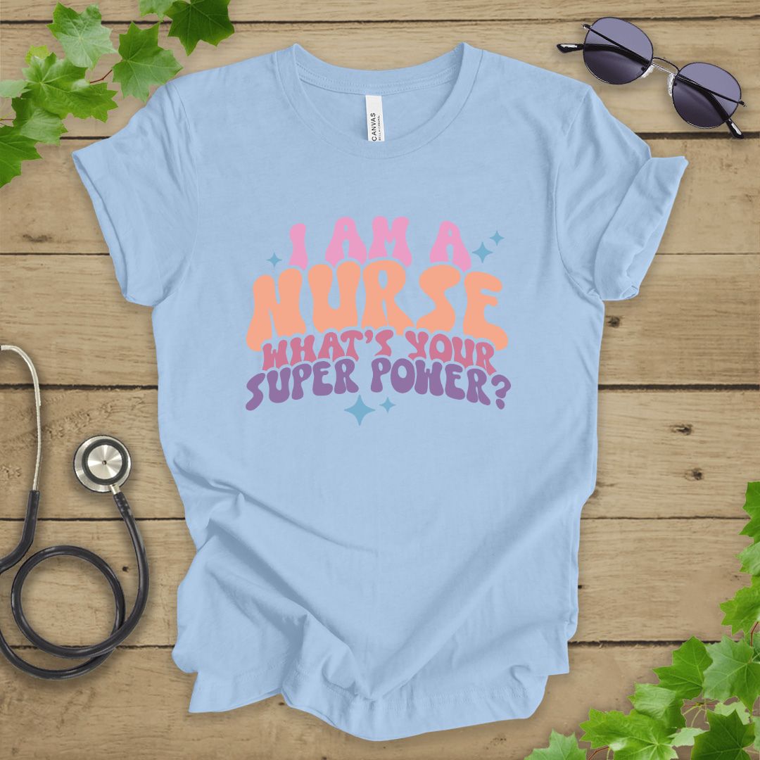 Retro Nurse Superpower T-shirt