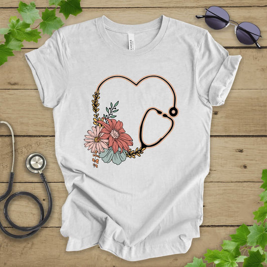 Stethoscope Floral T-shirt
