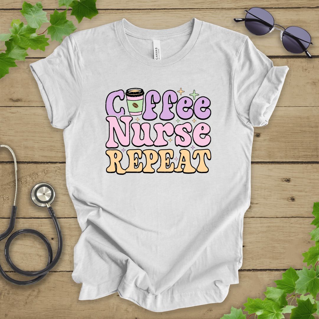 Coffee Nurse Repeat T-shirt