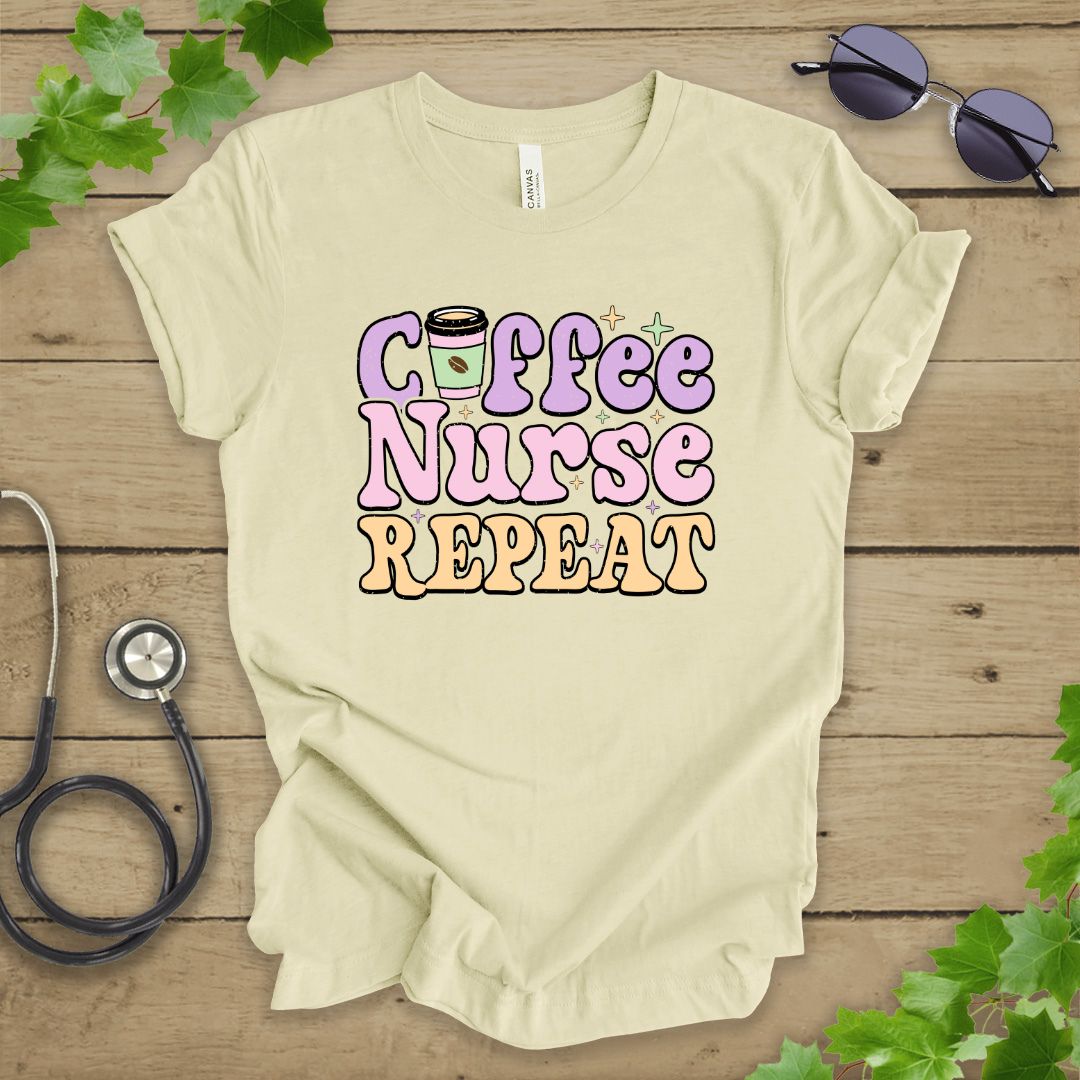 Coffee Nurse Repeat T-shirt