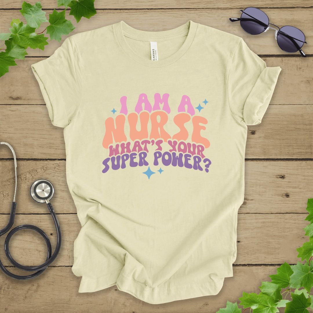 Retro Nurse Superpower T-shirt