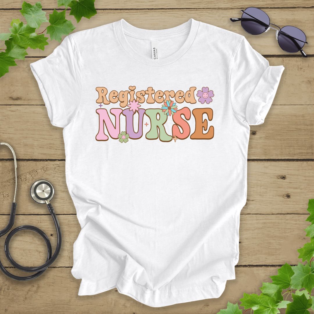Retro Registered Nurse T-shirt
