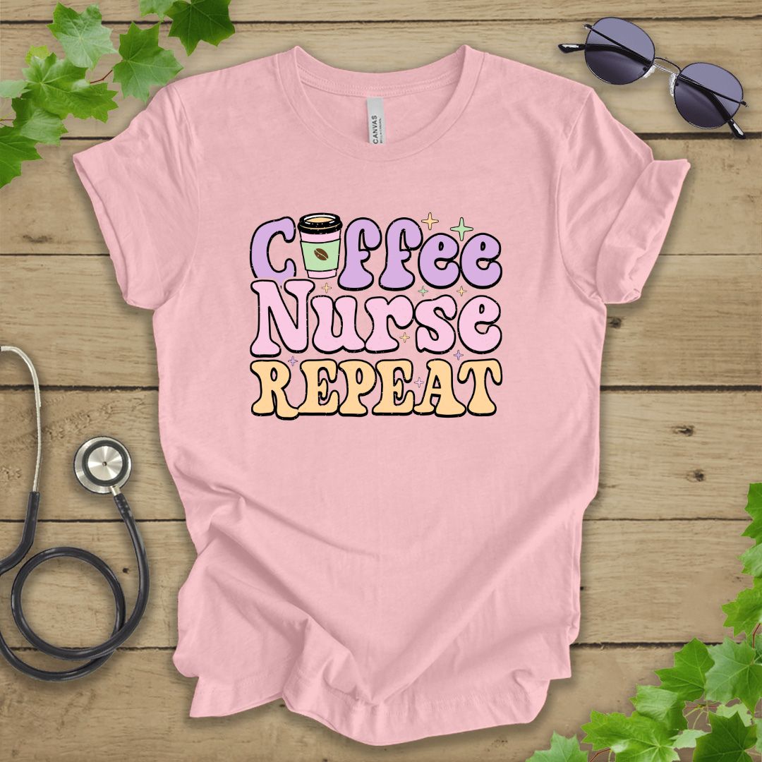Coffee Nurse Repeat T-shirt